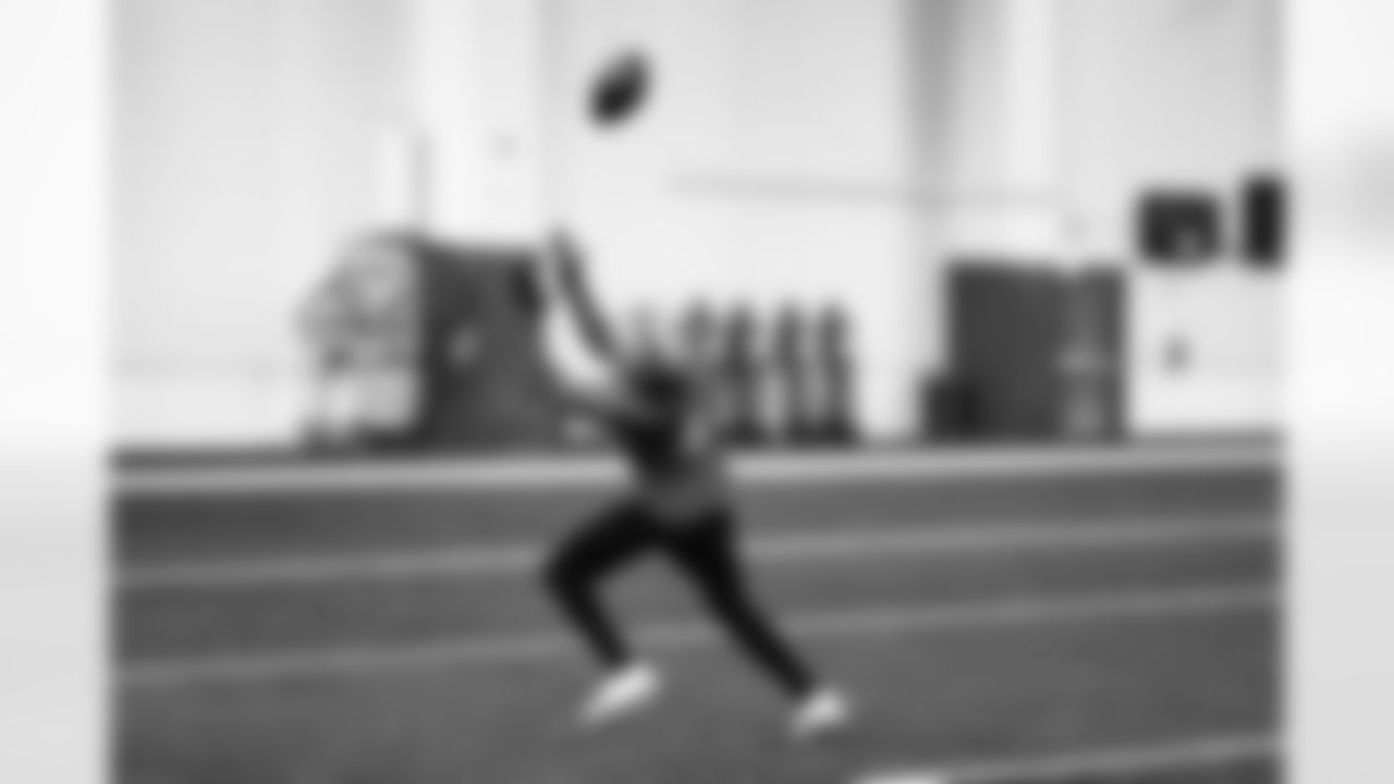 Detroit Lions wide receiver DJ Chark (4) during practice at the Lions Training Facility in Allen Park, MI on November 30, 2022. (Jeff Nguyen/Detroit Lions)