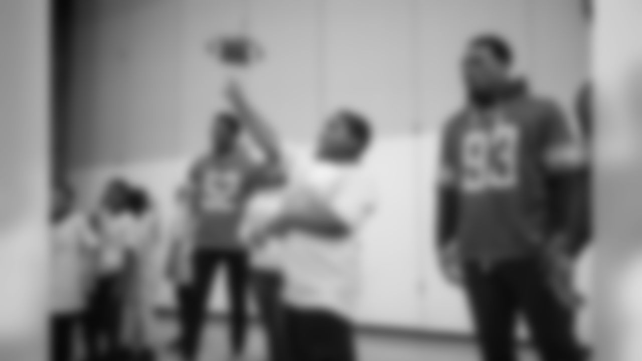 Students at a real players don't bully assembly with Playworks at Hutchinson Elementary School on Tuesday, Oct. 22, 2018 in Detroit.