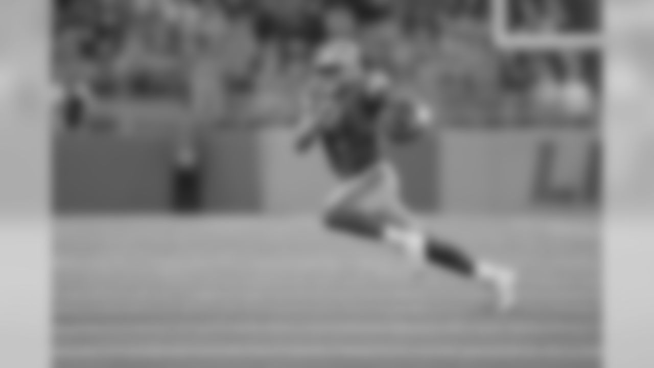 Detroit Lions quarterback Matthew Stafford (9) scrambles during a NFL football game against the Los Angeles Chargers Sunday, Sept. 15, 2019 in Detroit. (Detroit Lions via AP).
