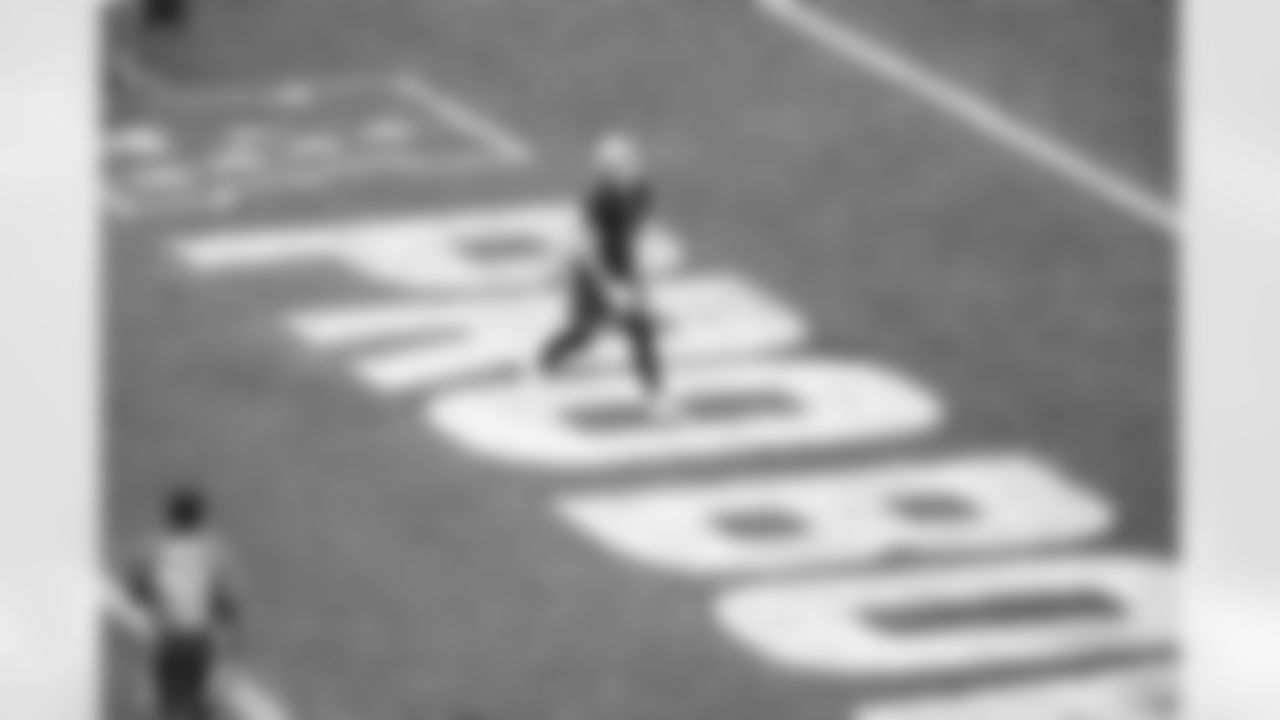 Detroit Lions wide receiver Amon-Ra St. Brown (14) celebrates his touchdown catch during the 2023 Pro Bowl Games in Las Vegas, NV on February 5, 2023. (Stuart Zaas/Detroit Lions)