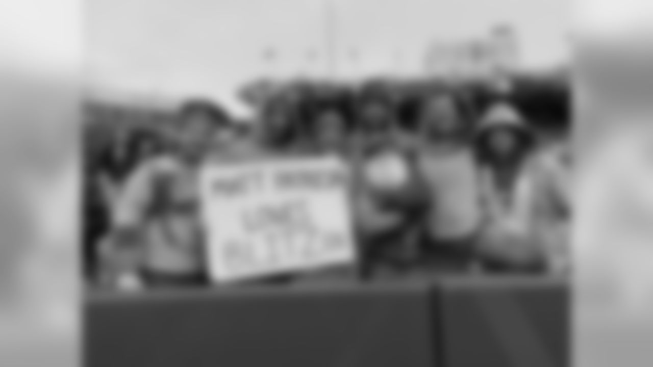 Detroit Lions fans before a NFL football game against the Buffalo Bills on Sunday, Dec. 16, 2018 in Orchard Park, N.Y. (Detroit Lions via AP).