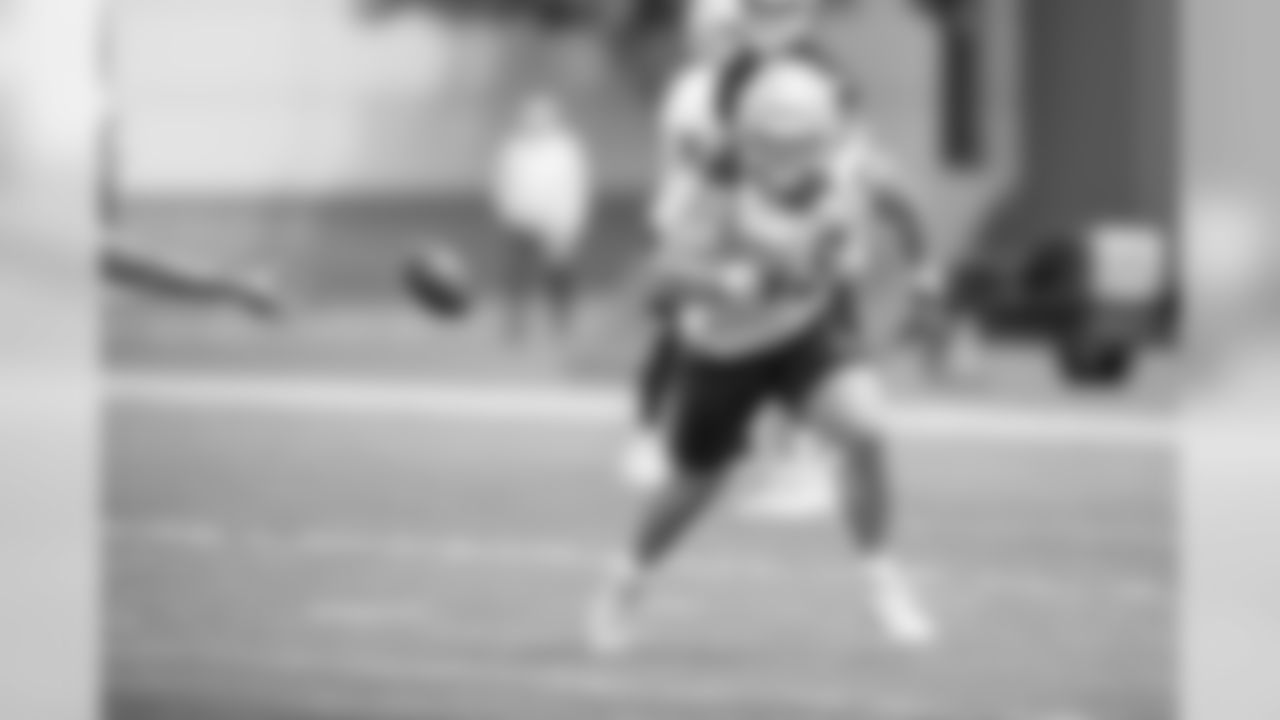Detroit Lions fullback Nick Bawden (46) during a minicamp practice at the Detroit Lions training facility on Tuesday, June 5, 2018 in Allen Park, Mich. (Detroit Lions via AP)