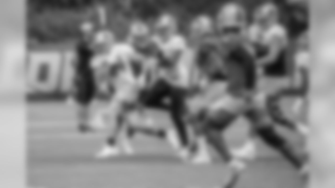 Detroit Lions running back Zach Zenner (34) during Day 15 of 2019 Detroit Lions Training Camp presented by Rocket Mortgage on Tuesday, Aug. 13, 2019 in Allen Park, Mich. (Detroit Lions via AP)