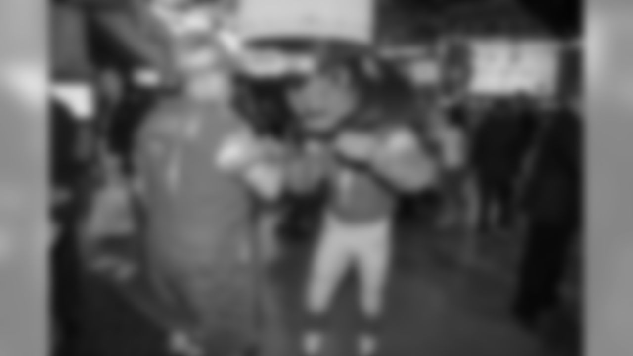 Roary with Crackman at Taste of the Lions on Wednesday, May 15, 2019 in Detroit.