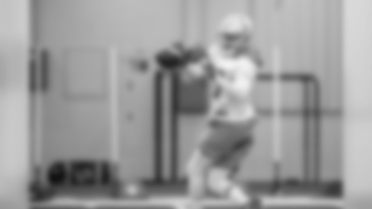 Detroit Lions wide receiver Deontez Alexander (16) during Day 2 of rookie minicamp on Saturday, May 11, 2019 in Allen Park, Mich. (Detroit Lions via AP)