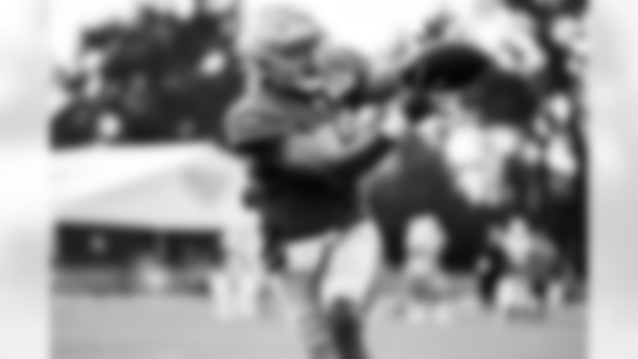 Detroit lions tight end Charlie Taumoepeau (43) during a training camp practice at the Training Facility in Allen Park, MI on August 3rd, 2021. (Jeff Nguyen/Detroit Lions)