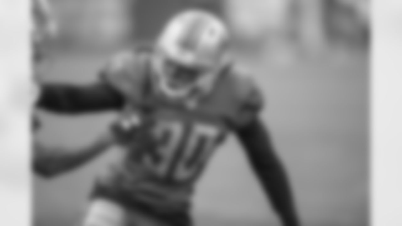 Detroit Lions cornerback Dee Virgin (30) during practice at the Detroit Lions training facility on Thursday, Sept. 27, 2018 in Allen Park, Mich. (Detroit Lions via AP)