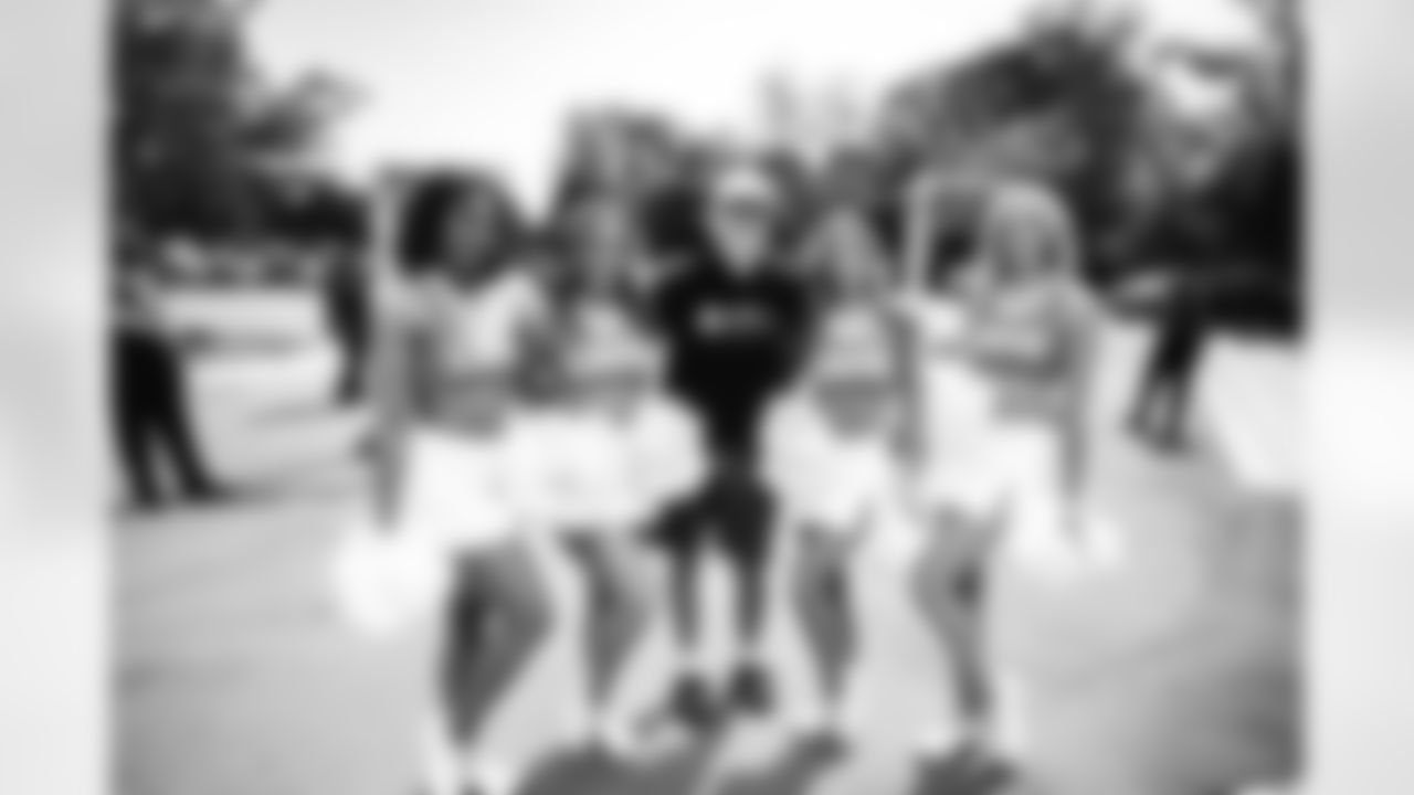 Detroit Lions Cheerleaders during 2023 Michigan Girls High School Flag Football Pilot League Week 3 at Detroit Lions HQ & Training Facility Sunday May 21 2023 in Allen Park, MI. (Carl Jones II/Detroit Lions).