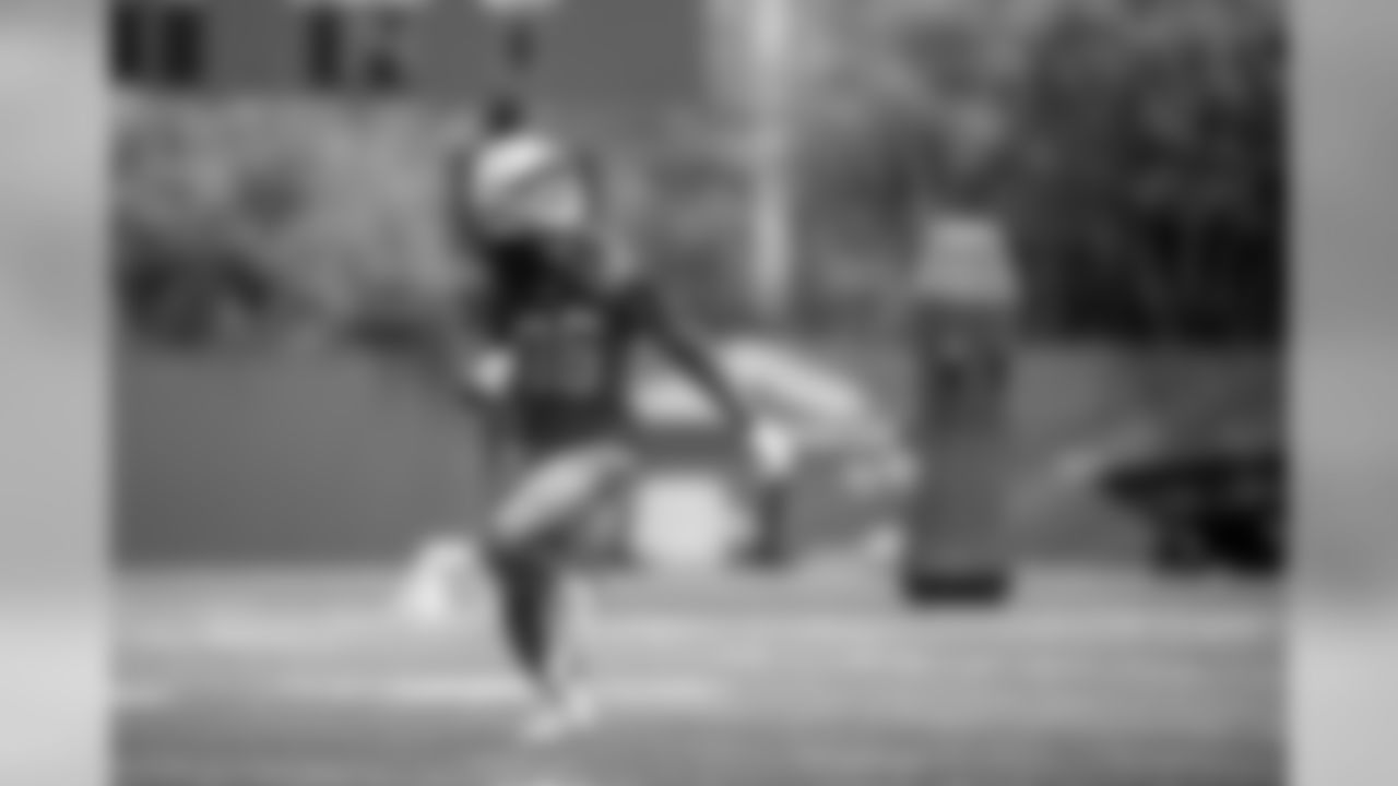 Detroit Lions cornerback Andre Chachere (36) works on covering punts during Day 1 of minicamp on Tuesday, June 4, 2019 in Allen Park, Mich. (Detroit Lions via AP)