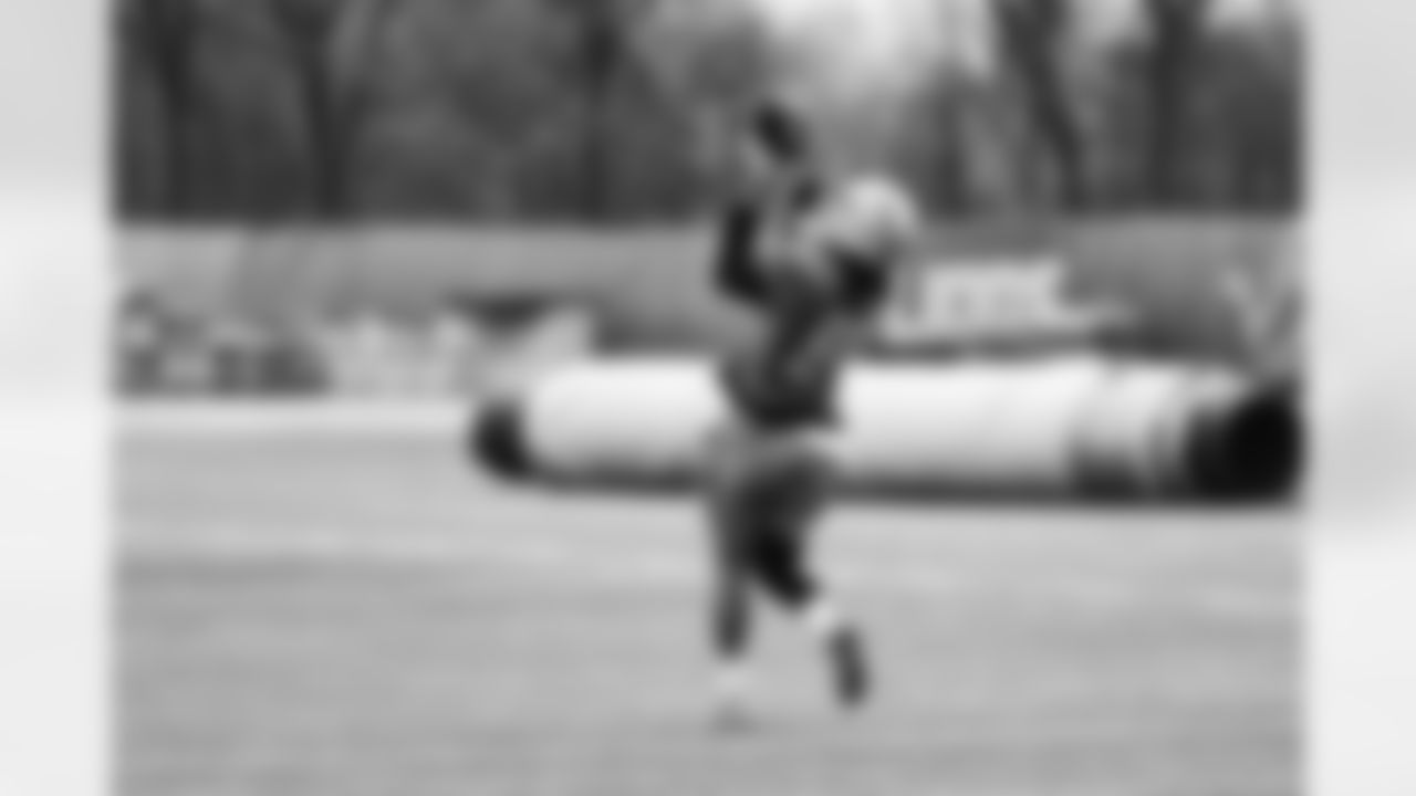 Detroit Lions tight end Shane Zylstra (84) during practice at the Lions Training Facility in Allen Park, MI on January 6, 2023. (Josh Mandujano/Detroit Lions)