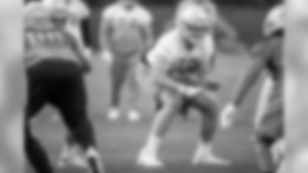 Detroit Lions guard Kenny Wiggins (79) during Day 1 of OTAs on Monday, May 20, 2019 in Allen Park, Mich. (Detroit Lions via AP)