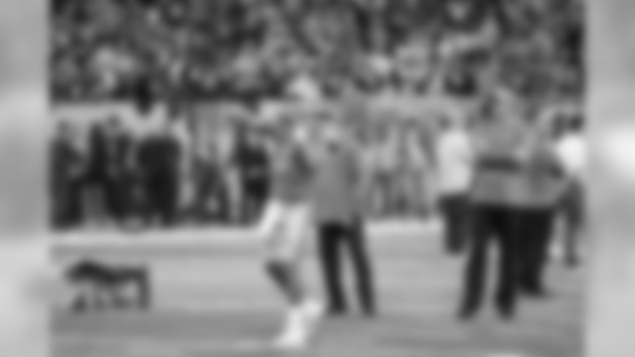 Detroit Lions quarterback Matthew Stafford (9) warms up before a NFL football game against the New England Patriots on Sunday, Sept. 23, 2018 in Detroit. (Detroit Lions via AP).