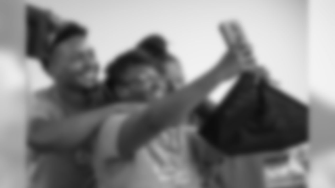 Will Harris takes a selfie while visiting the Empowerment Plan Plant on Tuesday, June 18, 2019 in Detroit