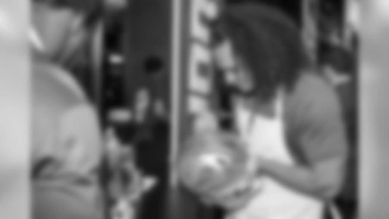 Jahlani Tavai at Taste of the Lions on Wednesday, May 15, 2019 in Detroit.