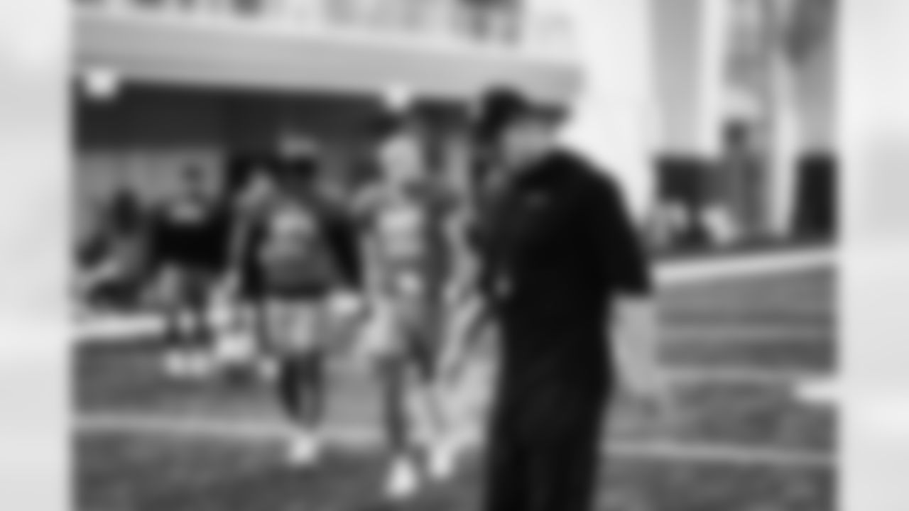 Detroit Lions Head Coach Dan Campbell during practice at the Lions Training Facility in Allen Park, MI on November 30, 2022. (Jeff Nguyen/Detroit Lions)