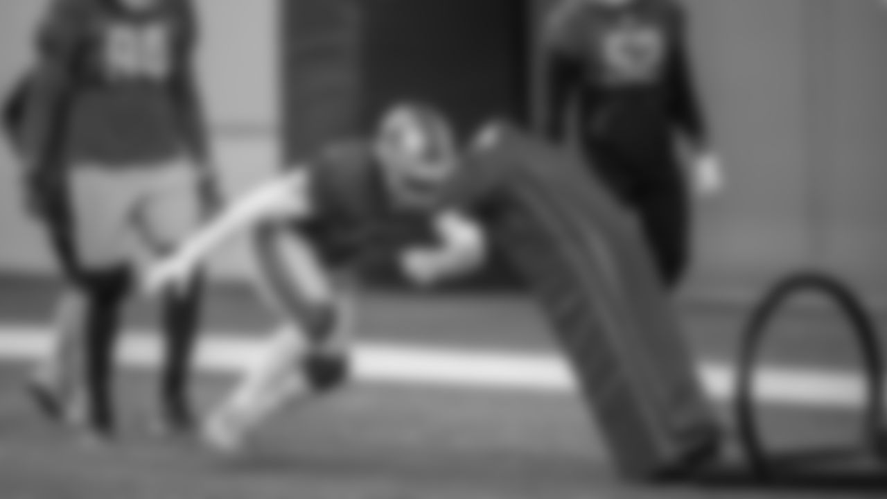 Detroit Lions linebacker Christian Sam (59) during practice at the Detroit Lions training facility Wednesday, Dec. 18, 2019 in Allen Park, Mich. (Detroit Lions via AP)