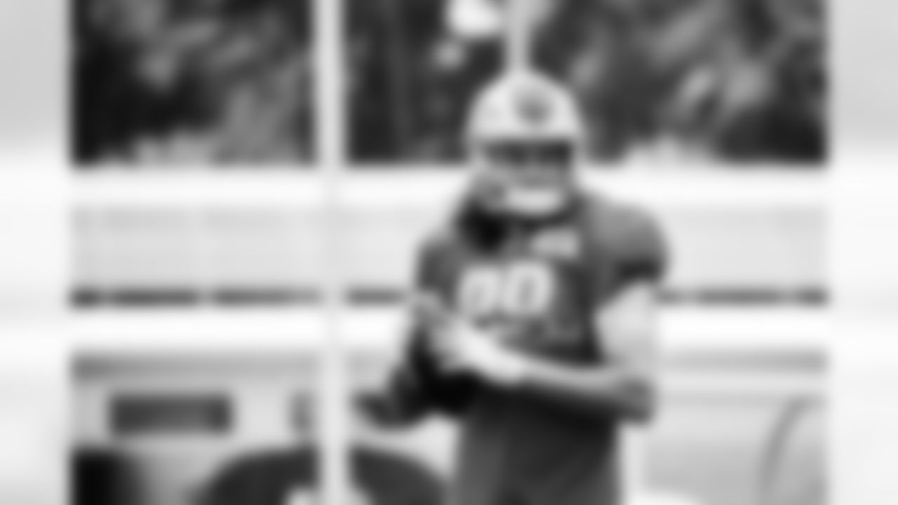 Detroit Lions tight end T.J. Hockenson (88) during Lions Training Camp at the Training Facility in Allen Park, MI on August 19, 2021. (Jeff Nguyen/Detroit Lions)