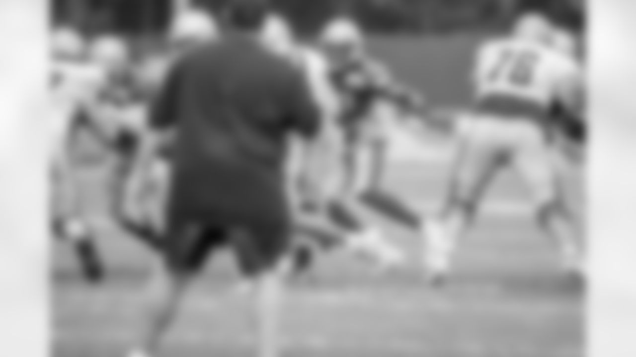 Detroit Lions linebacker Jarrad Davis (40) during training camp practice on Wednesday, Aug. 1, 2018 in Allen Park, Mich. (Detroit Lions via AP)