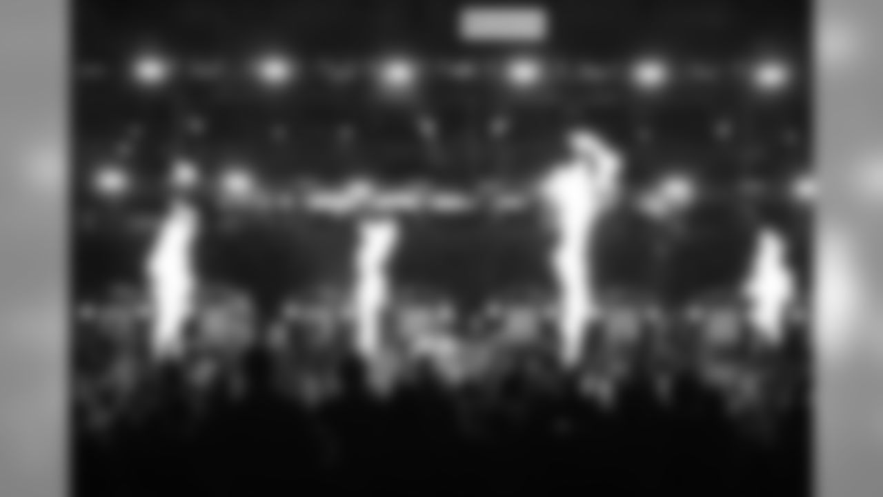 Detroit's own Mike Posner and the Legendary Mike Posner band perform during halftime of a NFL football game against the Chicago Bears on Thursday, Nov. 22, 2018 in Detroit. (Detroit Lions via AP).