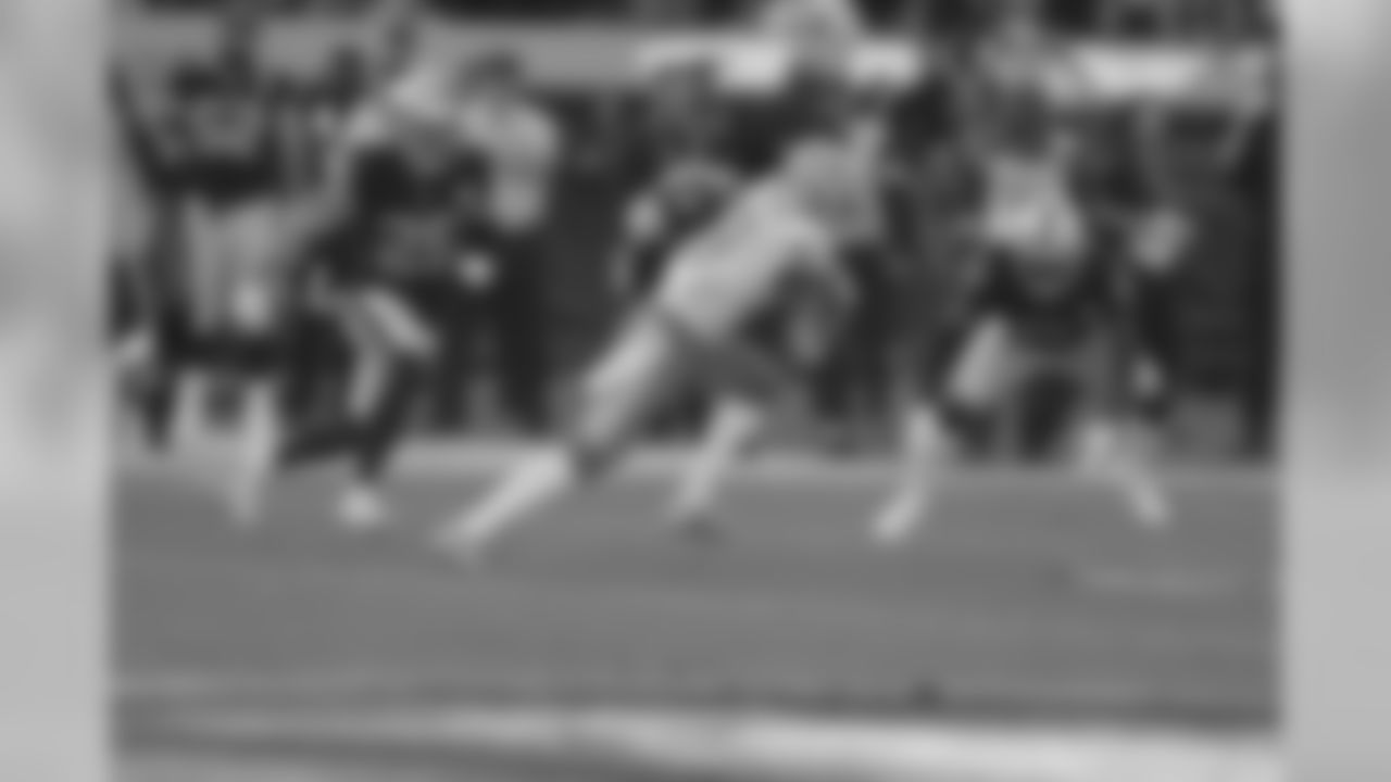 Detroit Lions wide receiver Kenny Golladay (19) during a NFL football game against the Oakland Raiders Sunday, Nov. 3, 2019 in Oakland, Calif. (Detroit Lions via AP).