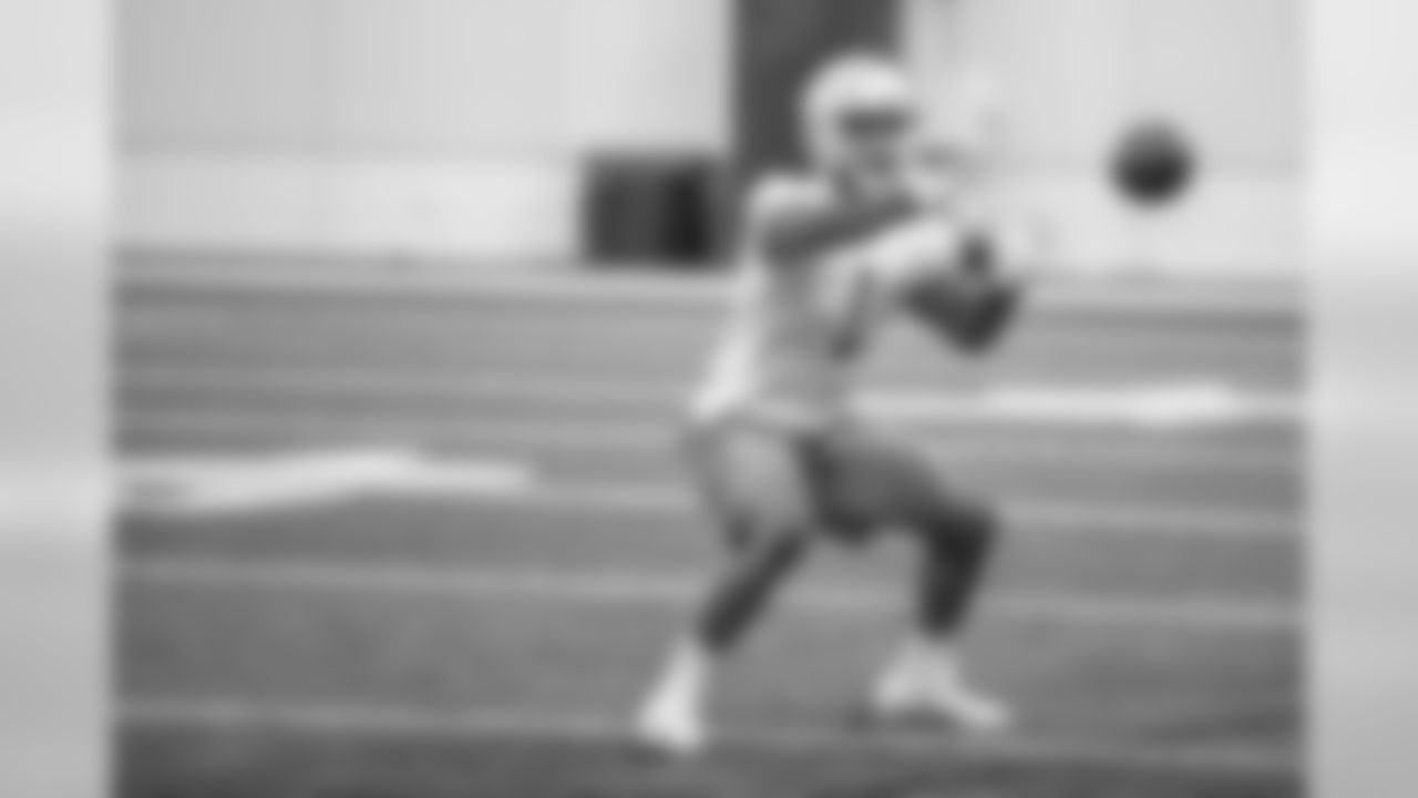 Detroit Lions wide receiver Jonathan Duhart (1) during Day 2 of rookie minicamp on Saturday, May 11, 2019 in Allen Park, Mich. (Detroit Lions via AP)