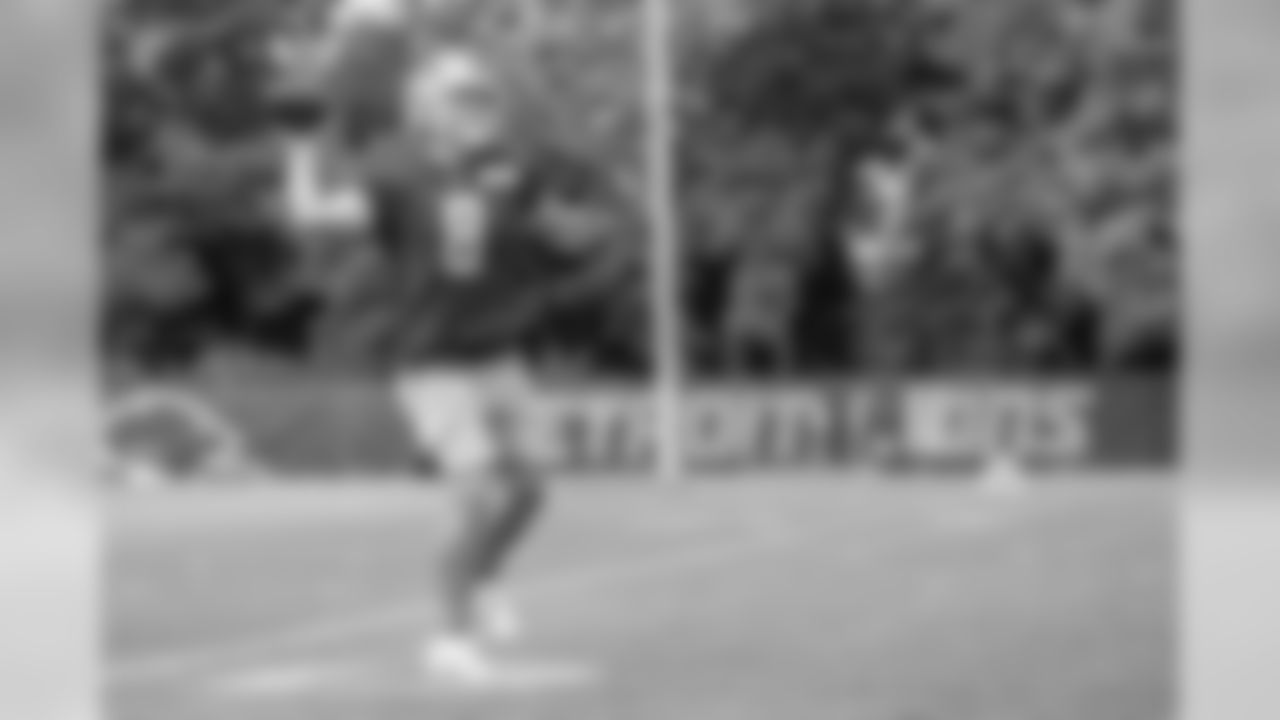 Detroit Lions quarterback David Fales (8) during Day 15 of 2019 Detroit Lions Training Camp presented by Rocket Mortgage on Tuesday, Aug. 13, 2019 in Allen Park, Mich. (Detroit Lions via AP)