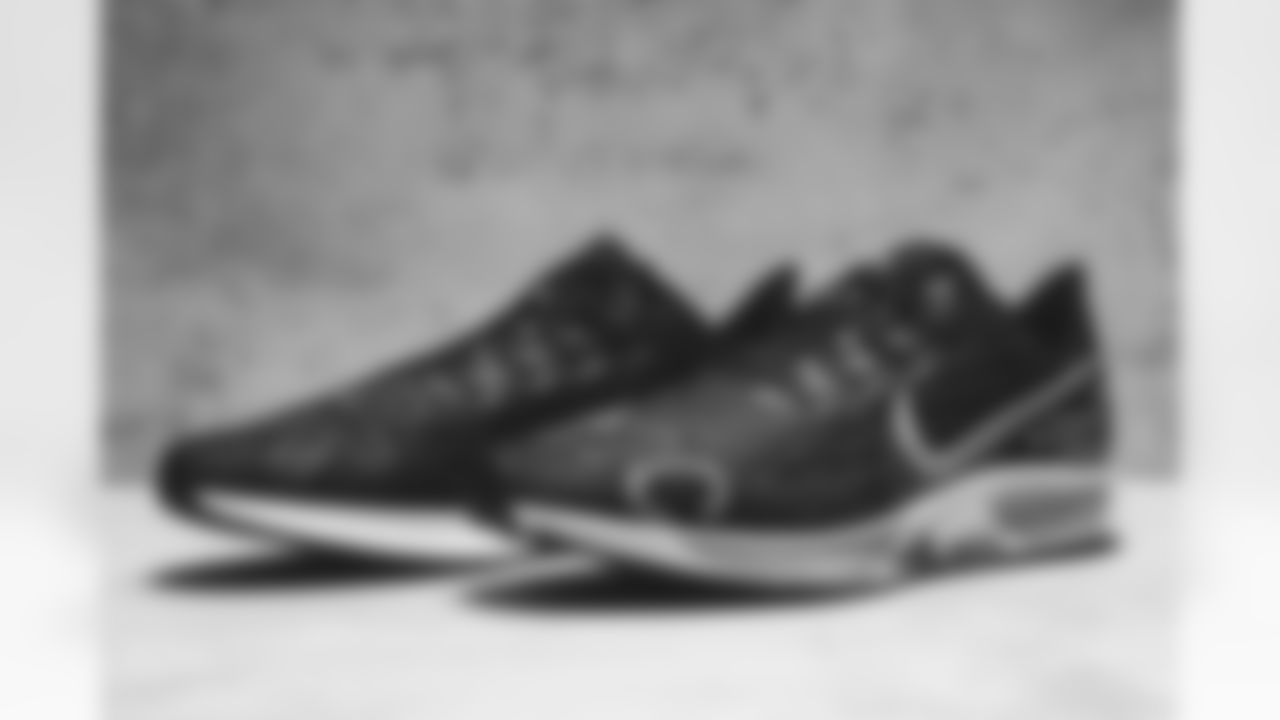 Detroit Lions linebackers coach Tyrone McKenzie owns these shoes. My Cause My Cleats. (Detroit Lions via AP).