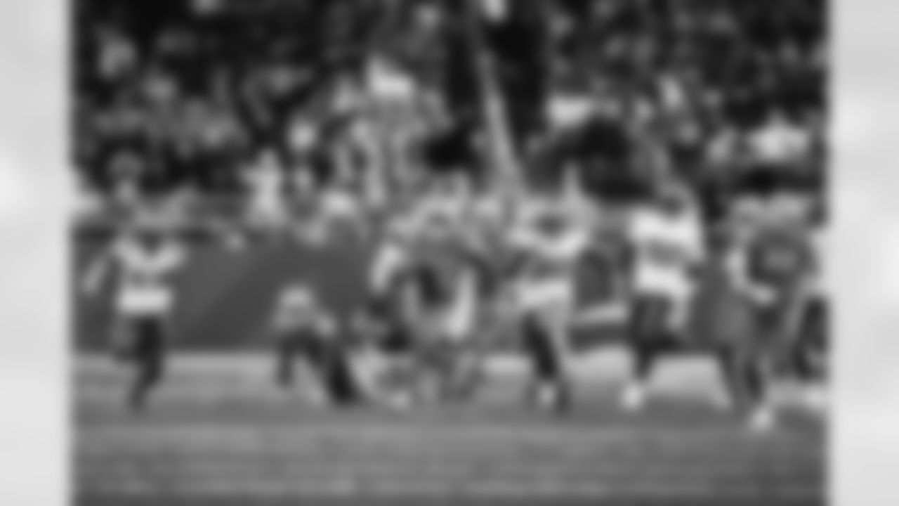 Detroit Lions safety C.J. Moore (38) during a NFL football game against the Minnesota Vikings on Sunday, December 11, 2022 in Detroit, MI. (Jeff Nguyen/Detroit Lions).