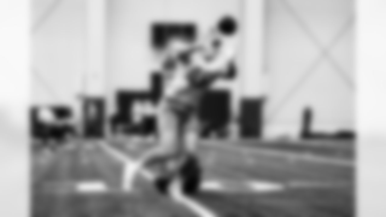 Detroit Lions linebacker Jack Campbell (46) during practice at the Lions training facility in Allen Park, MI on September 15, 2023. (Jeff Nguyen/Detroit Lions)