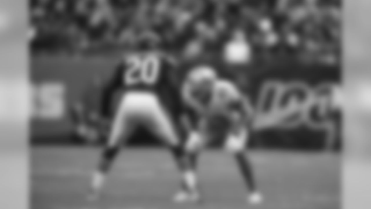 Detroit Lions safety C.J. Moore (49) during a NFL football game against the Chicago Bears Sunday, Nov. 10, 2019 in Chicago. (Detroit Lions via AP).