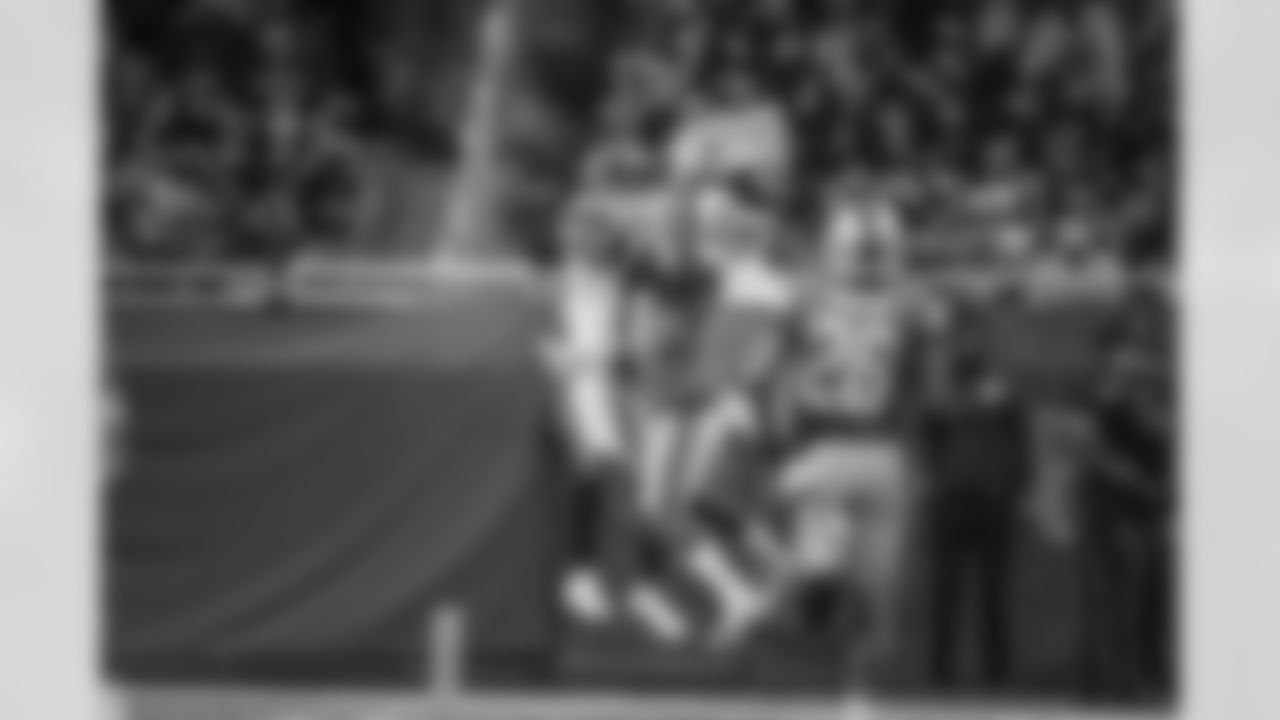 Detroit Lions cornerback Chris Jones (43) breaks up a pass during an NFL football game on Thursday, Aug. 30, 2018 in Detroit. (Detroit Lions via AP)