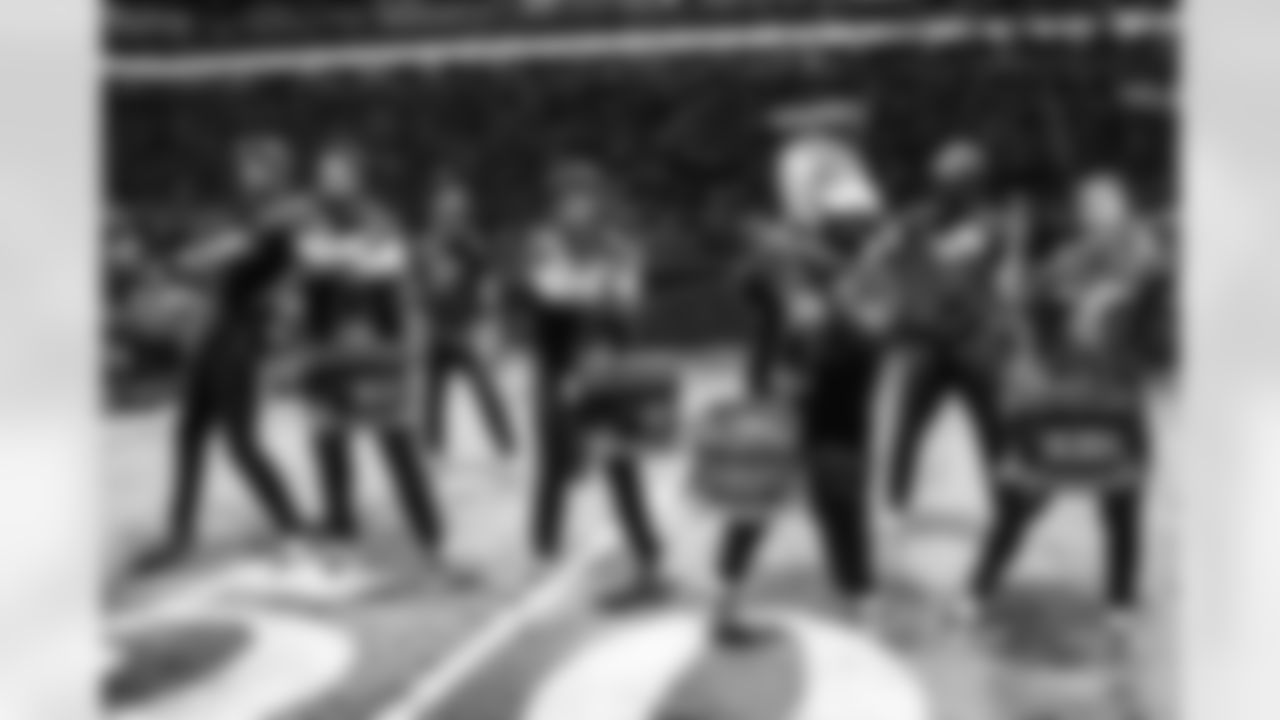 The Detroit Lions Drumline, Honolulu Boom, perform during a NFL football game against the Philadelphia Eagles on Sunday, September 11, 2022 in Detroit, MI. (Mike Ferdinande/Detroit Lions).