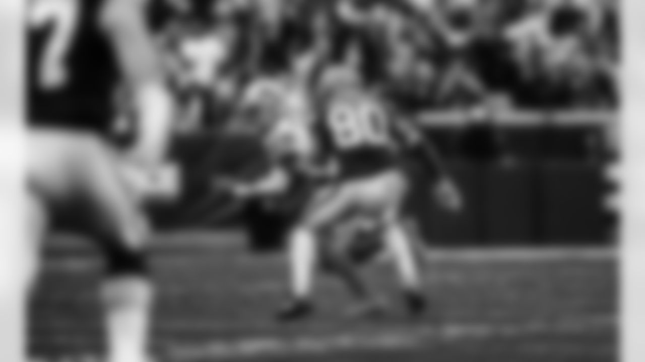 Detroit Lions cornerback Amani Oruwariye (24) records an interception during a NFL football game against the Cleveland Browns on Sunday, November 21, 2021 in Cleveland, OH. (Jeff Nguyen/Detroit Lions).