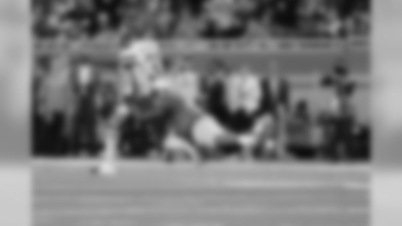Detroit Lions linebacker Jarrad Davis (40) during a NFL football game against the Kansas City Chiefs Sunday, Sept. 29, 2019 in Detroit. (Detroit Lions via AP).