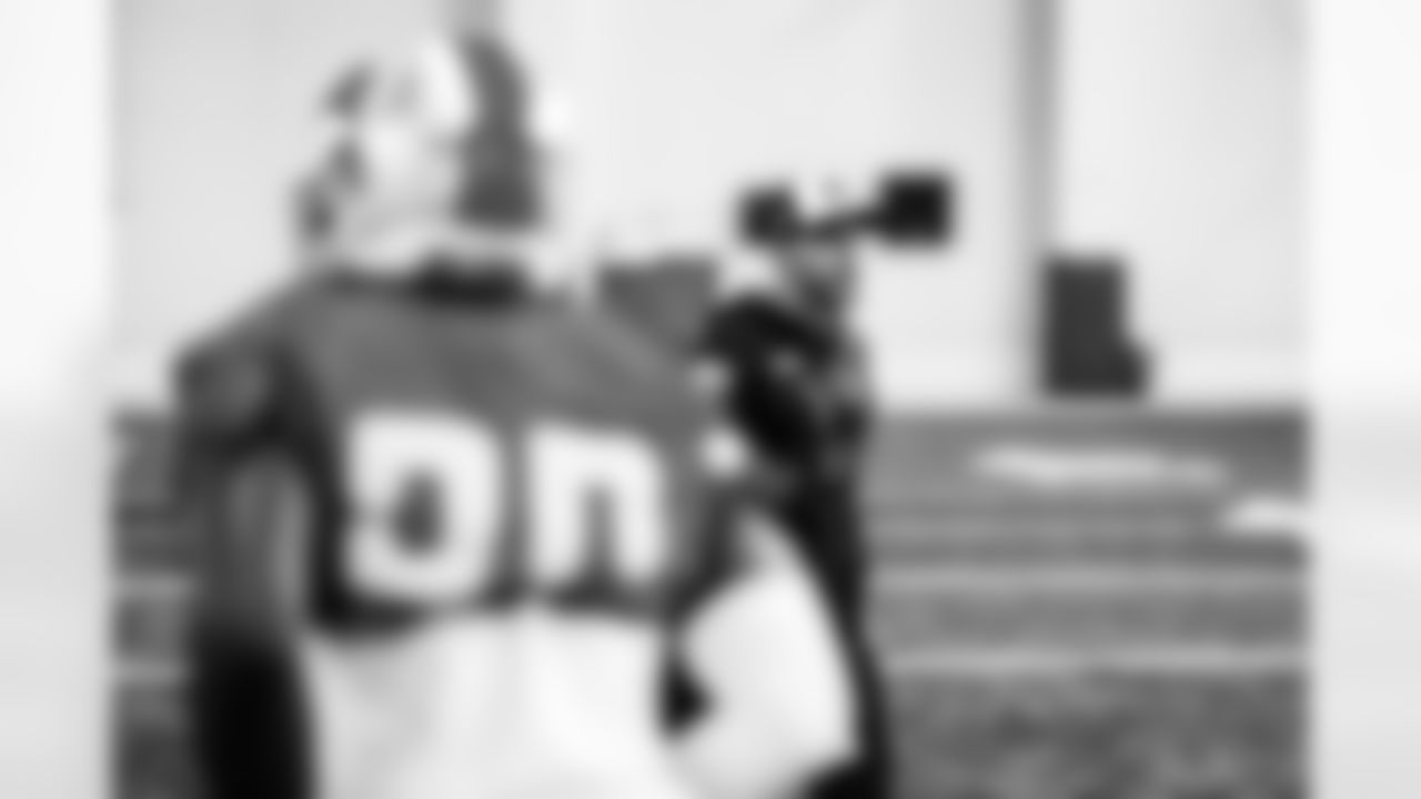 Detroit Lions Offensive Coordinator Ben Johnson during practice at the Lions Training Facility in Allen Park, MI on November 4, 2022. (Jeff Nguyen/Detroit Lions)