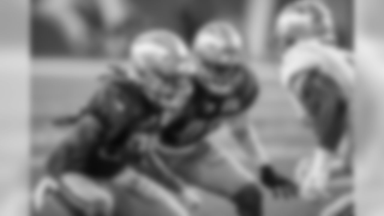 Detroit Lions safety Will Harris (43) on special teams during Family Fest presented by Southeast Michigan Ford Dealers on Friday, August 2, 2019 in Detroit. (Detroit Lions via AP)