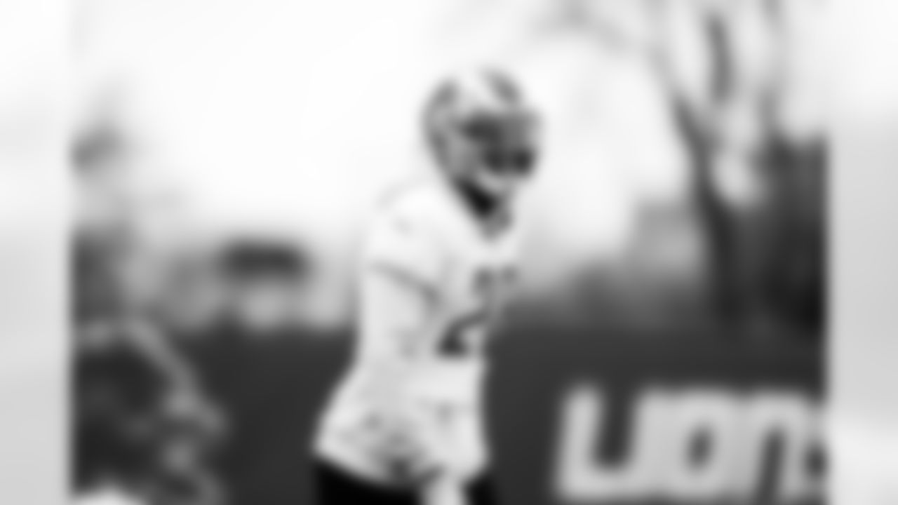 Detroit Lions cornerback Ifeatu Melifonwu (26) during Lions practice at the Training Facility in Allen Park, MI on December 30, 2021. (Jeff Nguyen/Detroit Lions)