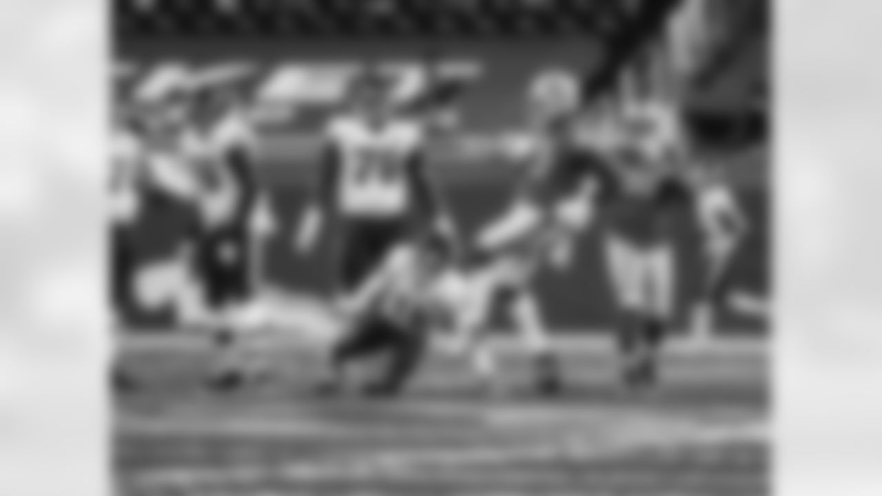 Detroit Lions defensive end Romeo Okwara (95) celebrates after recoding a sack during an NFL football game against the Washington football team on Sunday, Nov. 15, 2020 in Detroit. (Detroit Lions via AP).