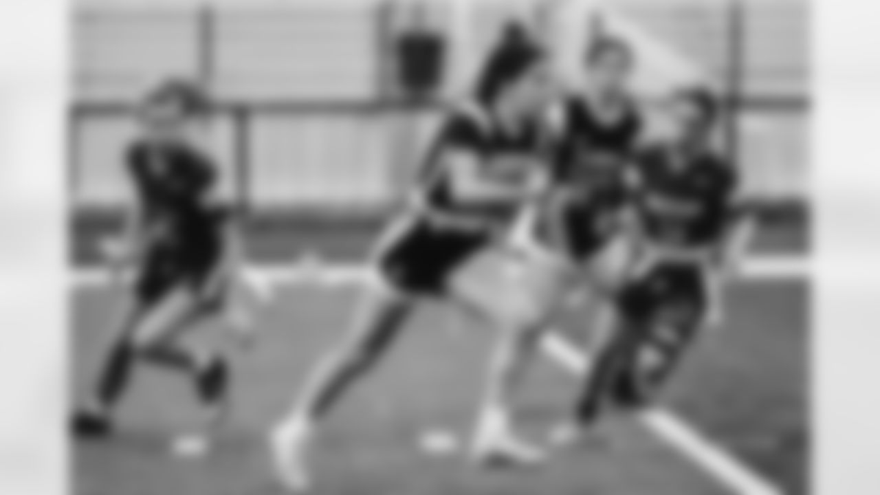 2023 Michigan Girls High School Flag Football Pilot League Week 2 at Stoney Creek HS Saturday May 13, 2023 in Rochester Hills, MI. (Carl Jones II/Detroit Lions).