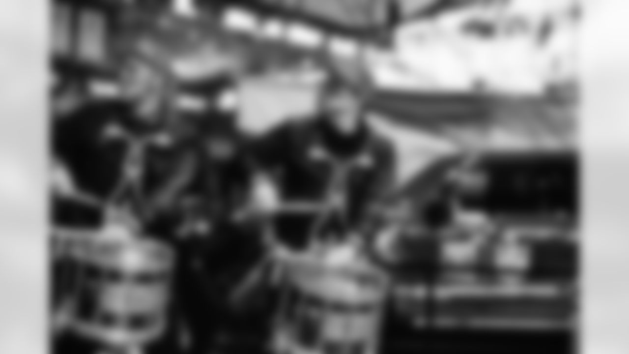 Detroit Lions Drumline, Honolulu Boom, during a NFL football game against the Green Bay Packers on Sunday, January 9, 2022 in Detroit, MI. (Mike Ferdinande/Detroit Lions).