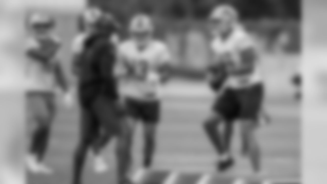 Detroit Lions wide receiver Kenny Golladay (19) during practice at the Detroit Lions training facility on Saturday, Sept. 8, 2018 in Allen Park, Mich. (Detroit Lions via AP)