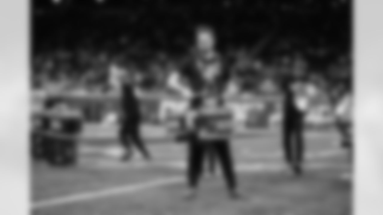 Detroit Lions Drumline, Honolulu Boom, during a NFL football game against the Green Bay Packers on Sunday, January 9, 2022 in Detroit, MI. (Mike Ferdinande/Detroit Lions).
