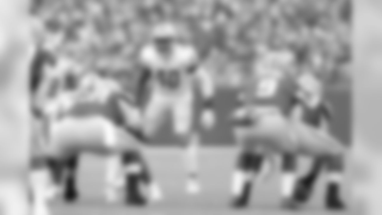 Detroit Lions linebacker Jarrad Davis (40) during a NFL football game against the Green Bay Packers on Sunday, Dec. 30, 2018 in Green Bay, Wisc. (Detroit Lions via AP).