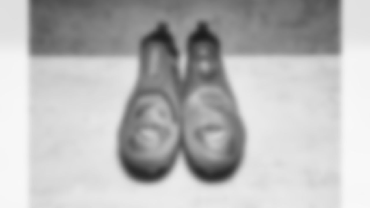 Detroit Lions wide receiver & running back Jamal Agnew (39) owns these shoes. My Cause My Cleats. (Detroit Lions via AP).