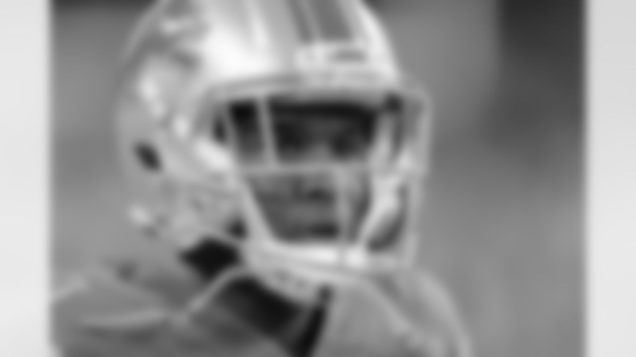 Detroit Lions safety Charles Washington (45) before a NFL football game against the New England Patriots on Sunday, Sept. 23, 2018 in Detroit. (Detroit Lions via AP).