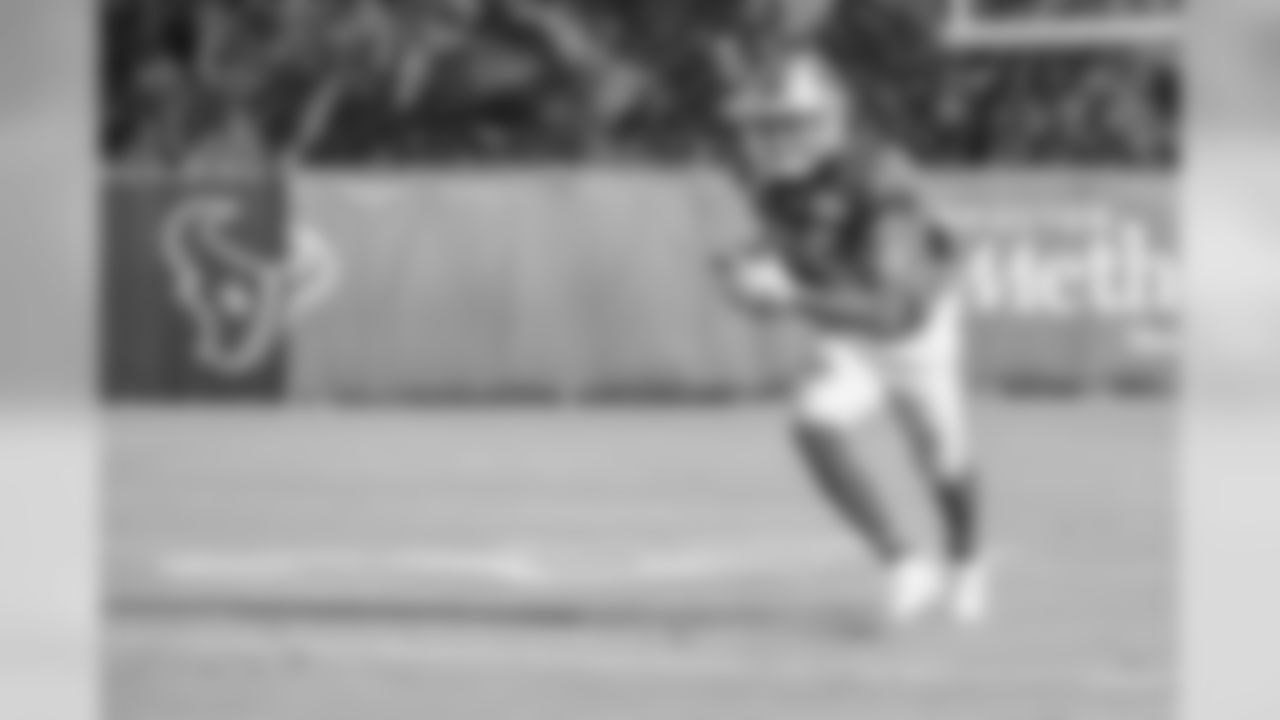 Detroit Lions running back Justin Stockton (25) during Day 16 of 2019 Detroit Lions Training Camp presented by Rocket Mortgage on Wednesday, Aug. 14, 2019 in Houston. (Detroit Lions via AP)