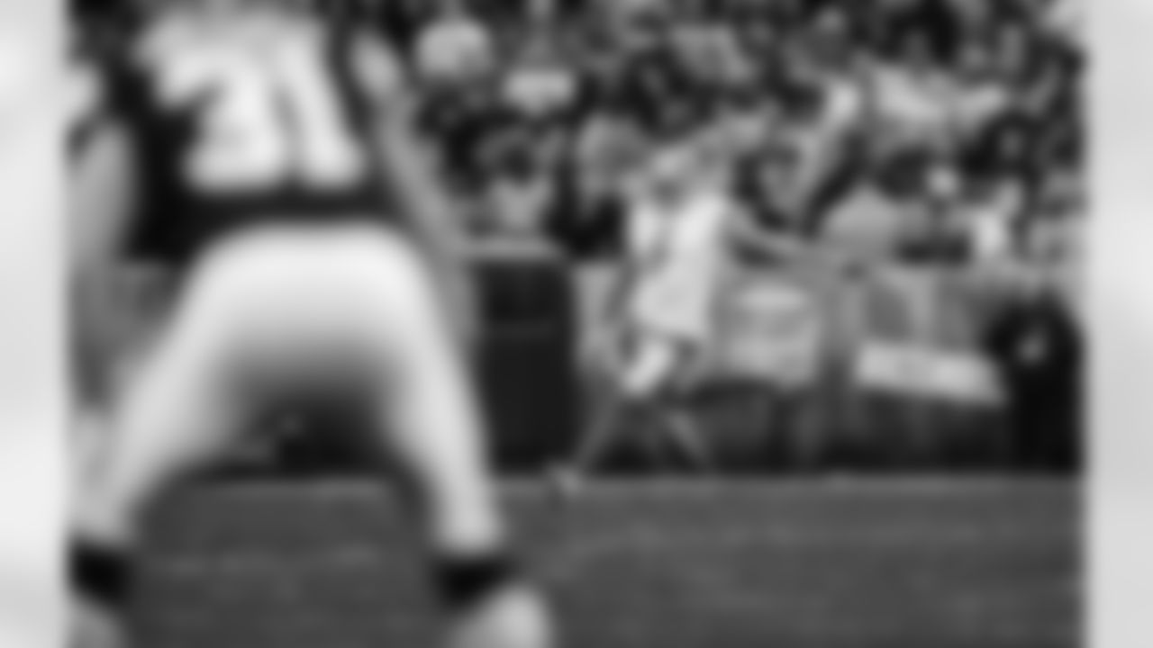 Detroit Lions kicker Aldrick Rosas (5) during a NFL football game against the Cleveland Browns on Sunday, November 21, 2021 in Cleveland, OH. (Jeff Nguyen/Detroit Lions).