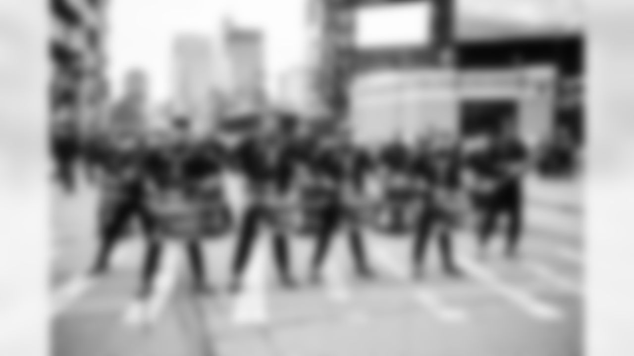 Detroit Lions Drumline performs outside Gate A before a NFL football game against the Minnesota Vikings on Sunday, December 5, 2021 in Detroit, MI. (Mike Ferdinande/Detroit Lions).
