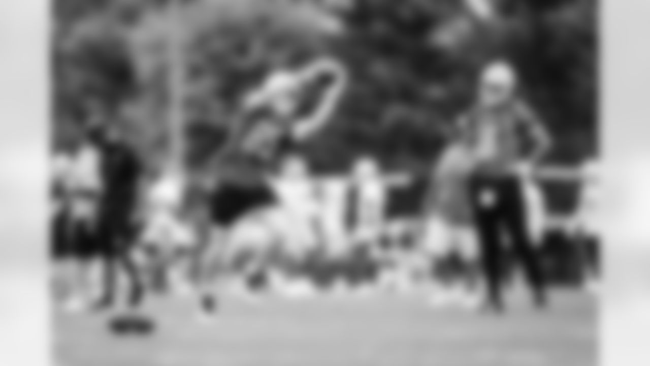 Detroit Lions wide receiver Tom Kennedy (85) during minicamp at the Training Facility in Allen Park, MI. 2021 (Josh Mandujano/Detroit Lions)