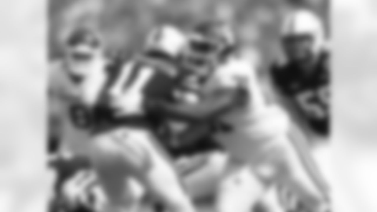 Oklahoma's Jalen Redmond (31) sacks Nebraska quarterback Casey Thompson (11) during the first half of an NCAA college football game Saturday, Sept. 17, 2022, in Lincoln, Neb. (AP Photo/Rebecca S. Gratz)